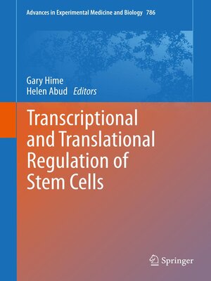 cover image of Transcriptional and Translational Regulation of Stem Cells